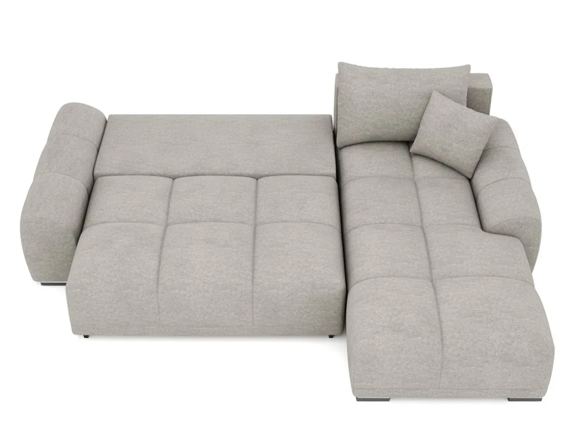 Ecksofa mit Schlaffunktion TRAVIS rechts grau