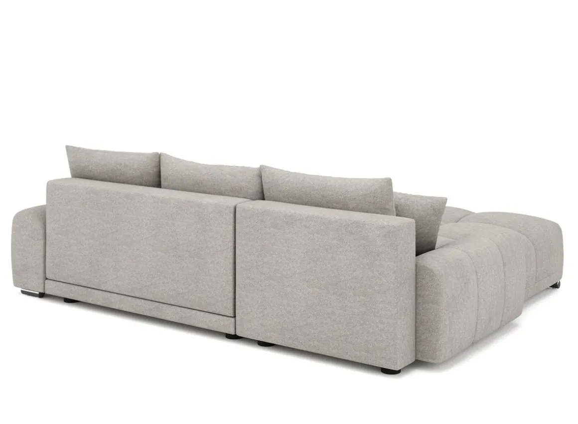 Ecksofa mit Schlaffunktion TRAVIS links grau