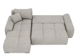 Ecksofa mit Schlaffunktion TRAVIS links grau