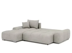 Ecksofa mit Schlaffunktion TRAVIS links grau