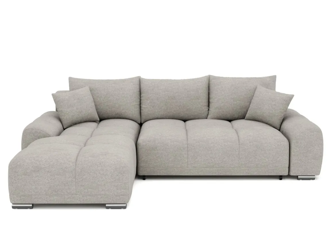 Ecksofa mit Schlaffunktion TRAVIS links grau