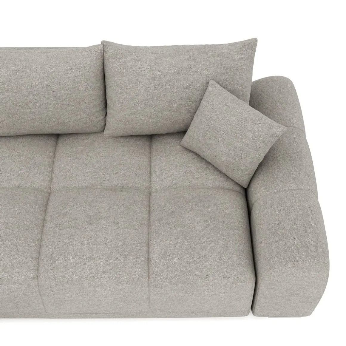 Ecksofa mit Schlaffunktion TRAVIS links grau