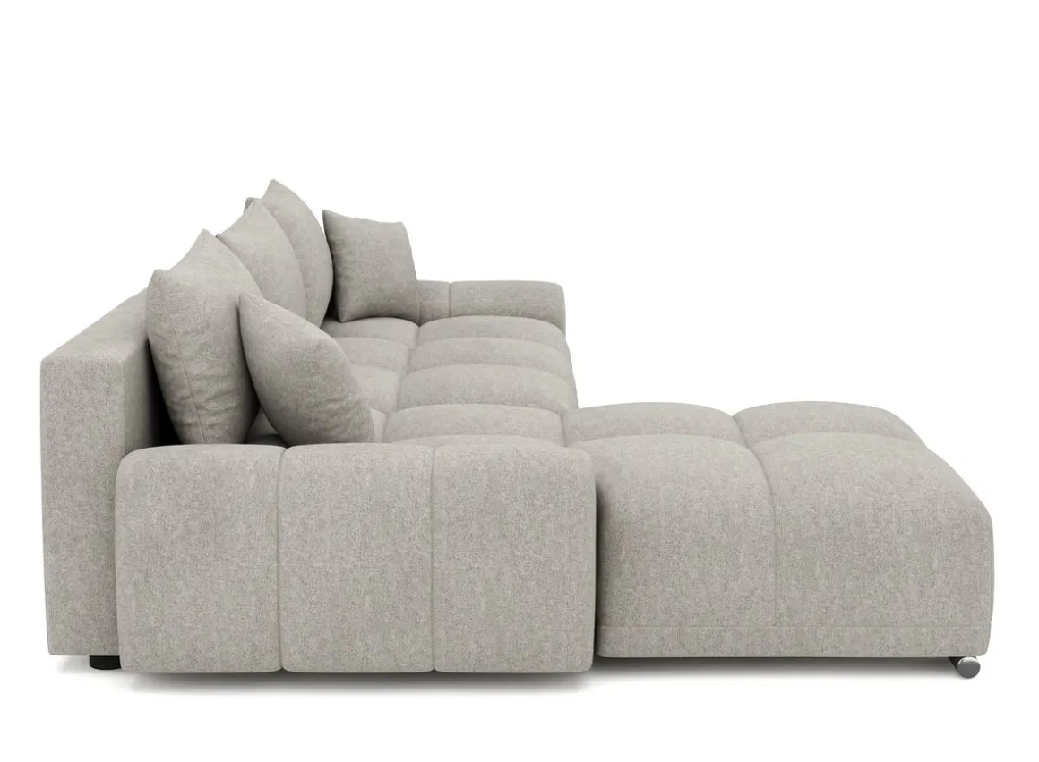 Ecksofa mit Schlaffunktion TRAVIS links grau