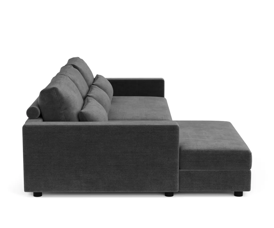 Ecksofa NAEL links anthrazit