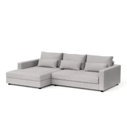 Ecksofa NAEL links hellgrau