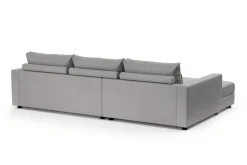 Ecksofa NAEL links hellgrau