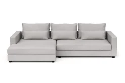 Ecksofa NAEL links hellgrau
