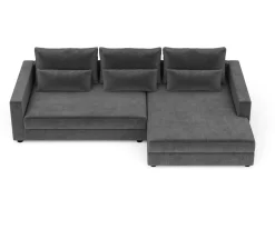 Ecksofa NAEL rechts anthrazit