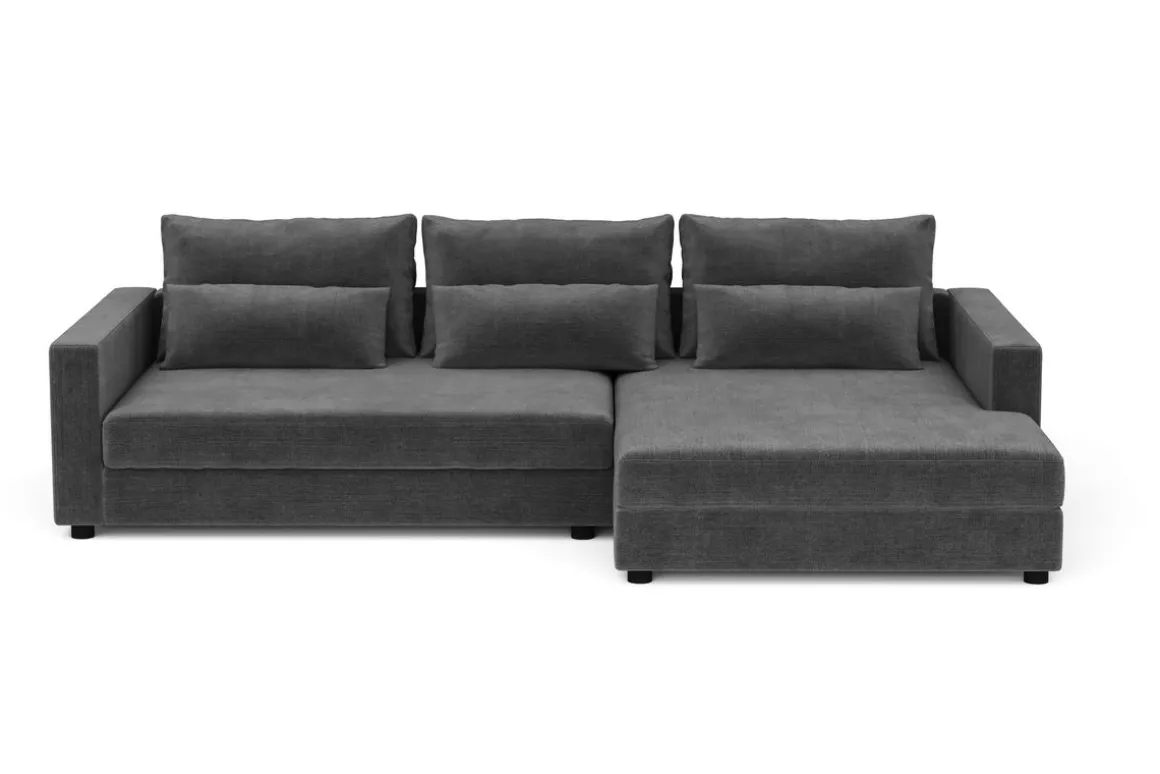 Ecksofa NAEL rechts anthrazit