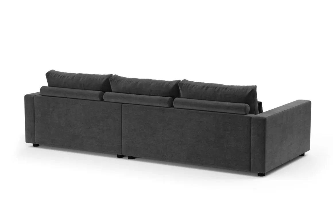 Ecksofa NAEL rechts anthrazit