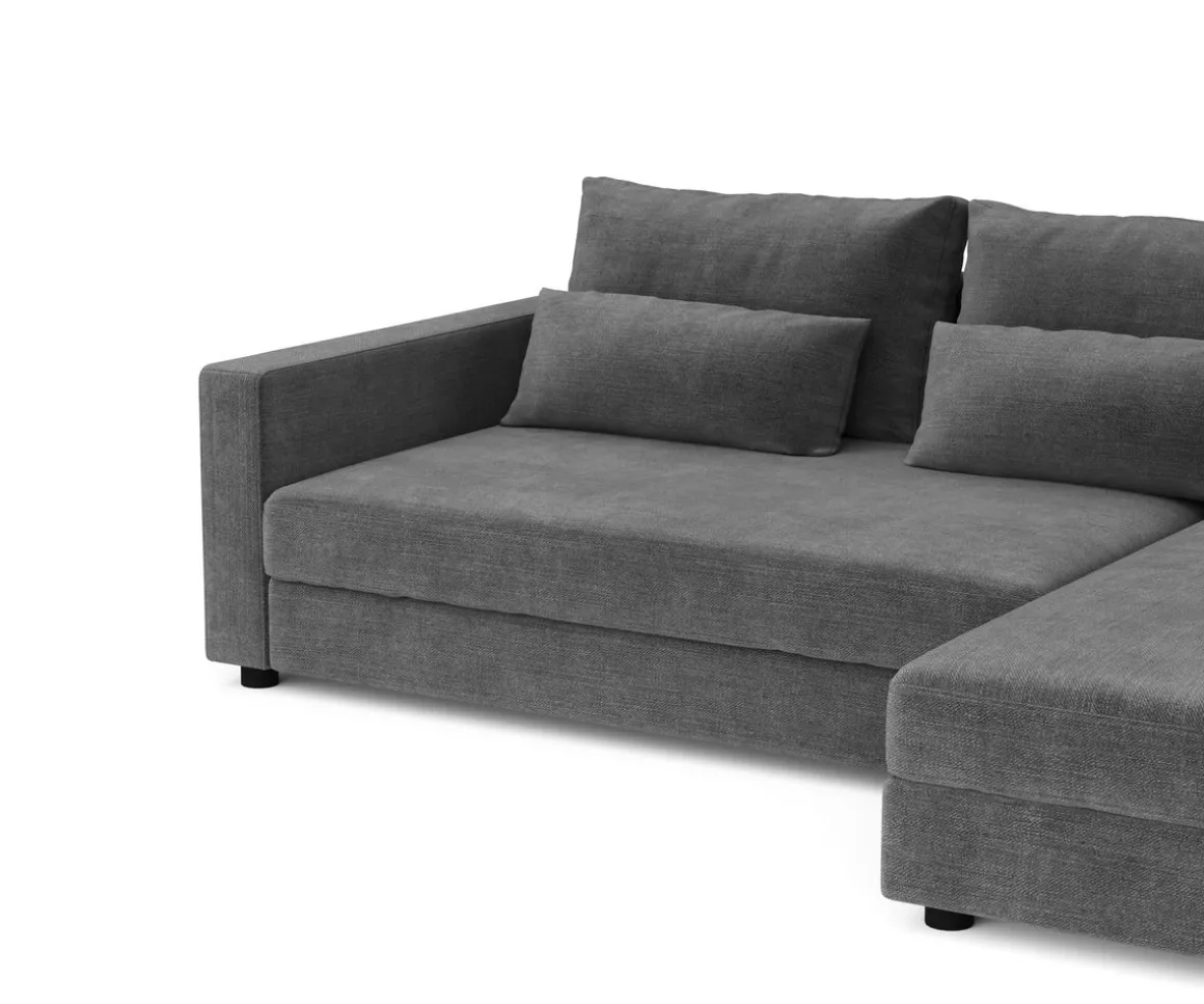 Ecksofa NAEL rechts anthrazit