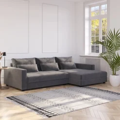Ecksofa NAEL rechts anthrazit
