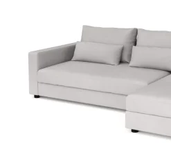 Ecksofa NAEL rechts hellgrau