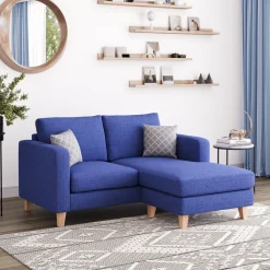Ecksofa NOLAN rechts blau