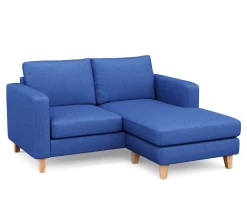 Ecksofa NOLAN rechts blau