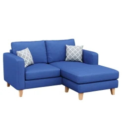 Ecksofa NOLAN rechts blau