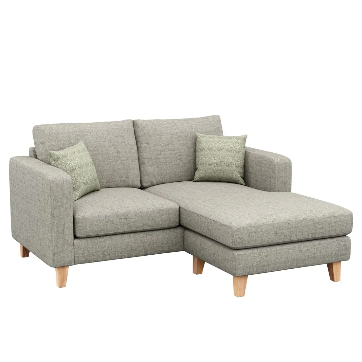 Ecksofa NOLAN rechts grau