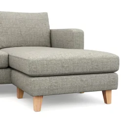 Ecksofa NOLAN rechts grau
