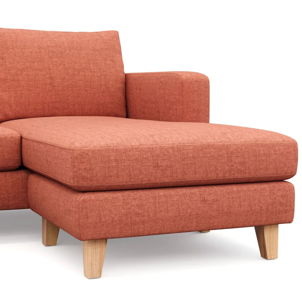Ecksofa NOLAN rechts terracotta