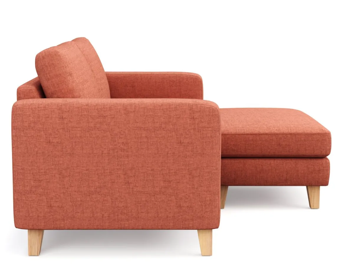 Ecksofa NOLAN rechts terracotta
