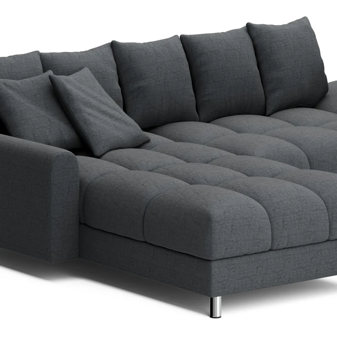 Ecksofa SUMMER links anthrazit
