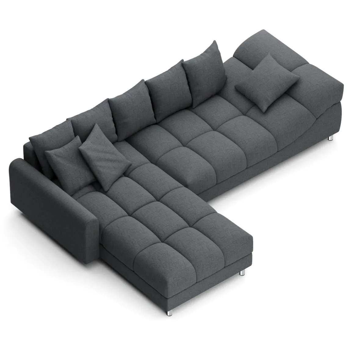 Ecksofa SUMMER links anthrazit