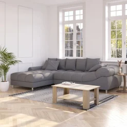 Ecksofa SUMMER links grau