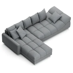 Ecksofa SUMMER links grau