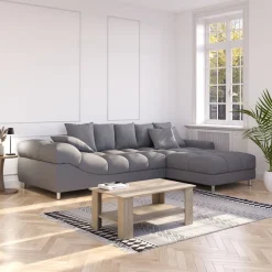 Ecksofa SUMMER rechts grau