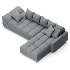 Ecksofa SUMMER rechts grau