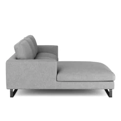 Ecksofa THILO links grau