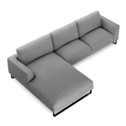 Ecksofa THILO links grau