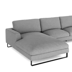 Ecksofa THILO links grau