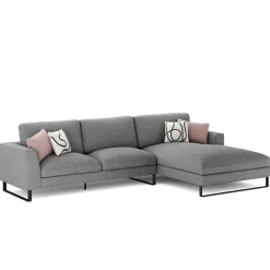 Ecksofa THILO rechts grau