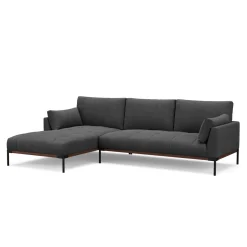 Ecksofa TIMBER links anthrazit