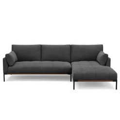 Ecksofa TIMBER rechts anthrazit