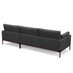 Ecksofa TIMBER rechts anthrazit