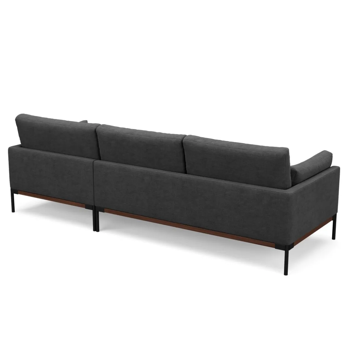 Ecksofa TIMBER rechts anthrazit