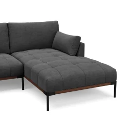 Ecksofa TIMBER rechts anthrazit