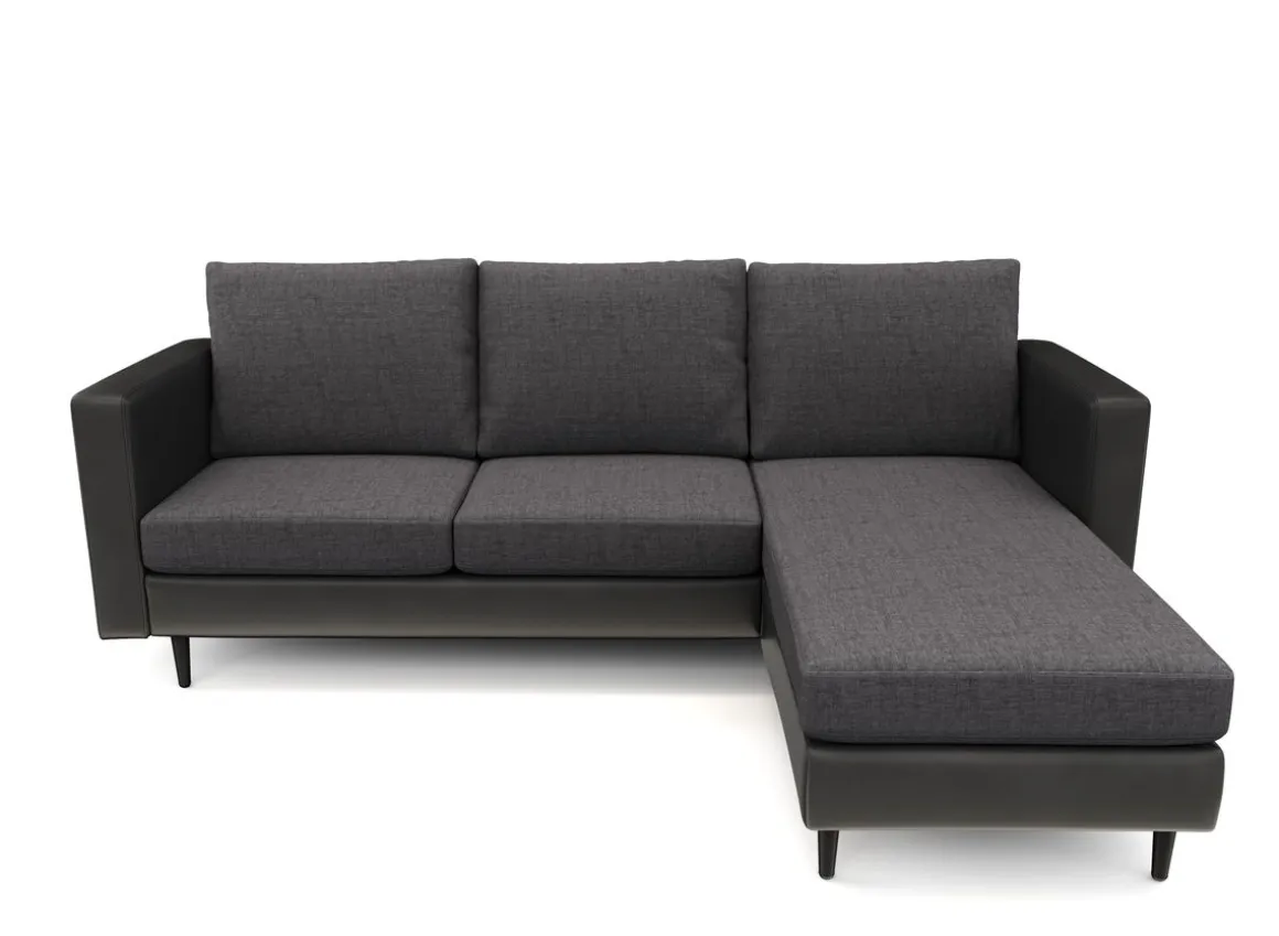 Ecksofa TYLER rechts anthrazit