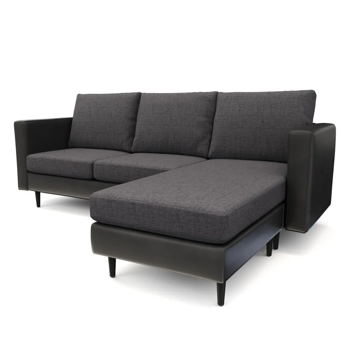 Ecksofa TYLER rechts anthrazit