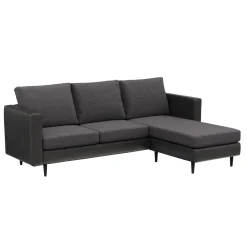 Ecksofa TYLER rechts anthrazit