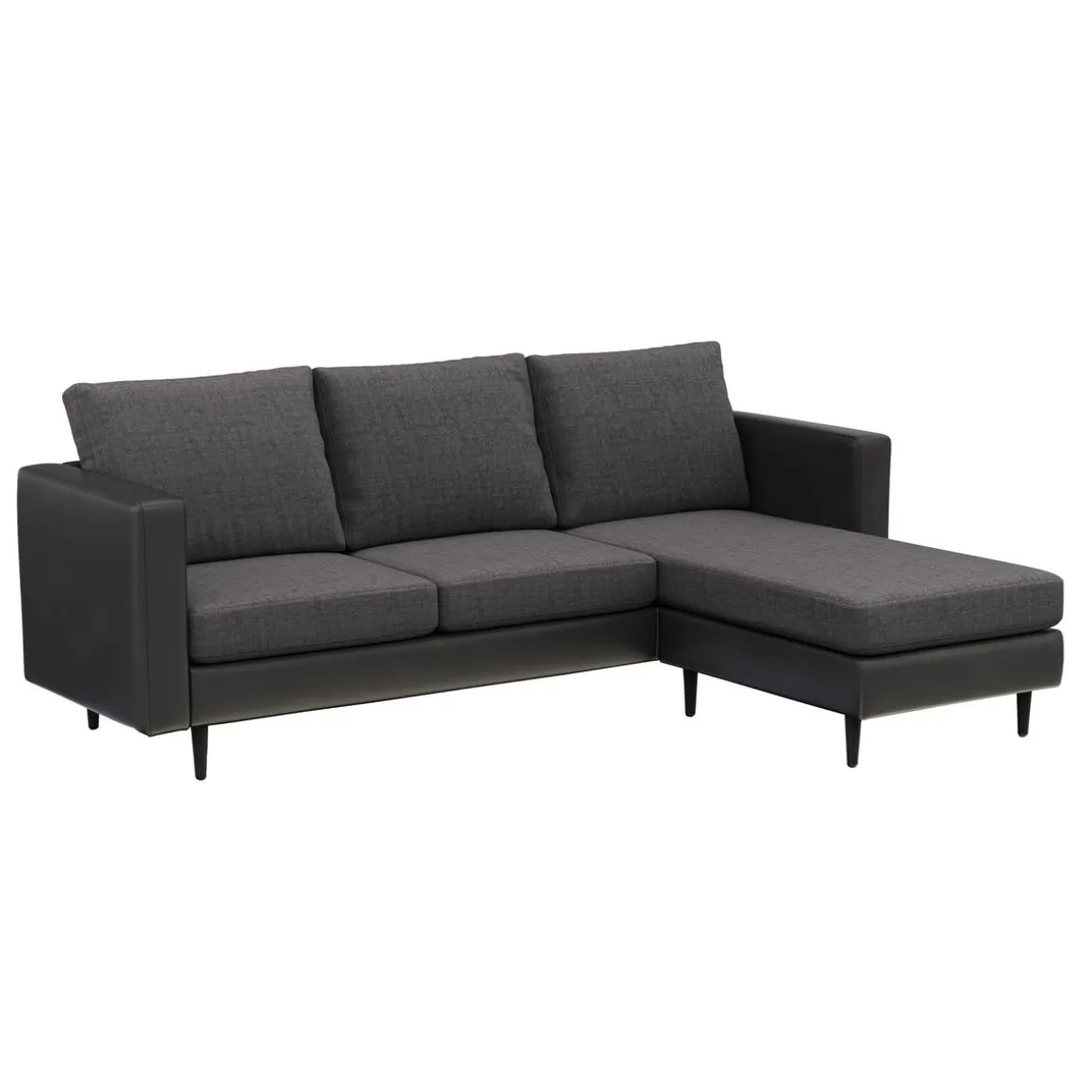 Ecksofa TYLER rechts anthrazit