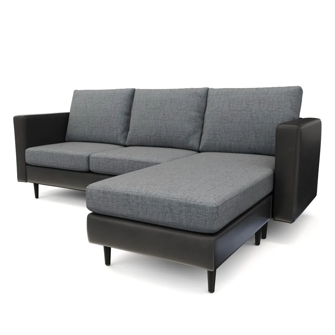 Ecksofa TYLER rechts grau