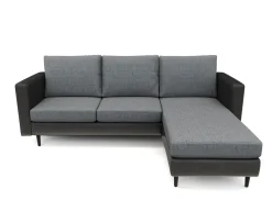 Ecksofa TYLER rechts grau