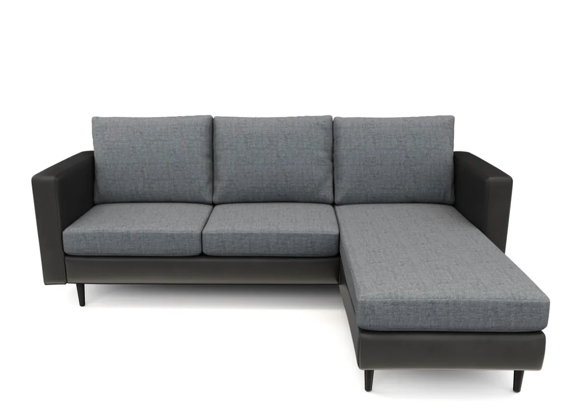 Ecksofa TYLER rechts grau