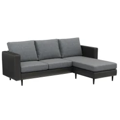 Ecksofa TYLER rechts grau