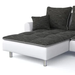 Ecksofa VEGAS anthrazit/weiss