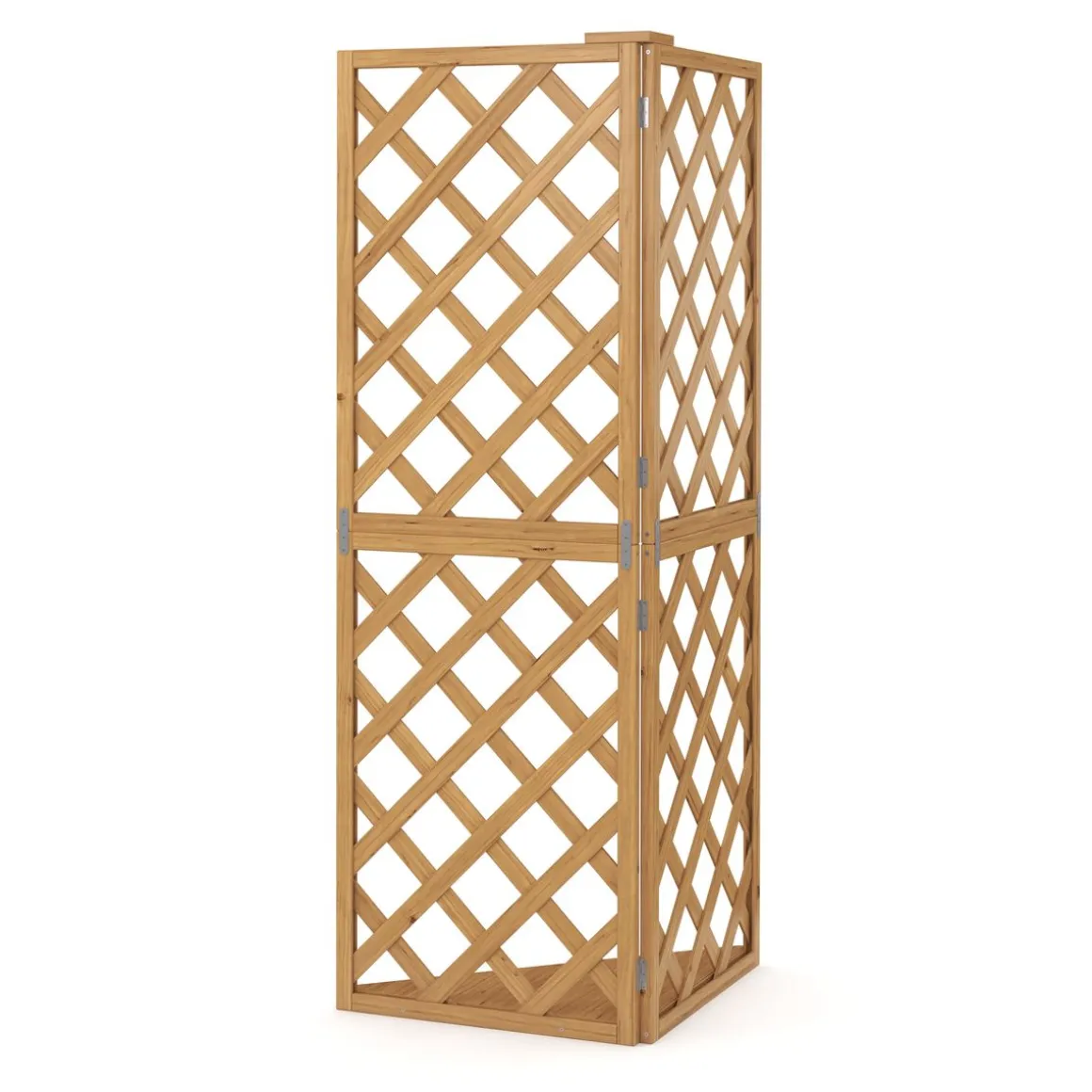 Eckspalier Rankgitter 50 x 50 x 145 cm natur