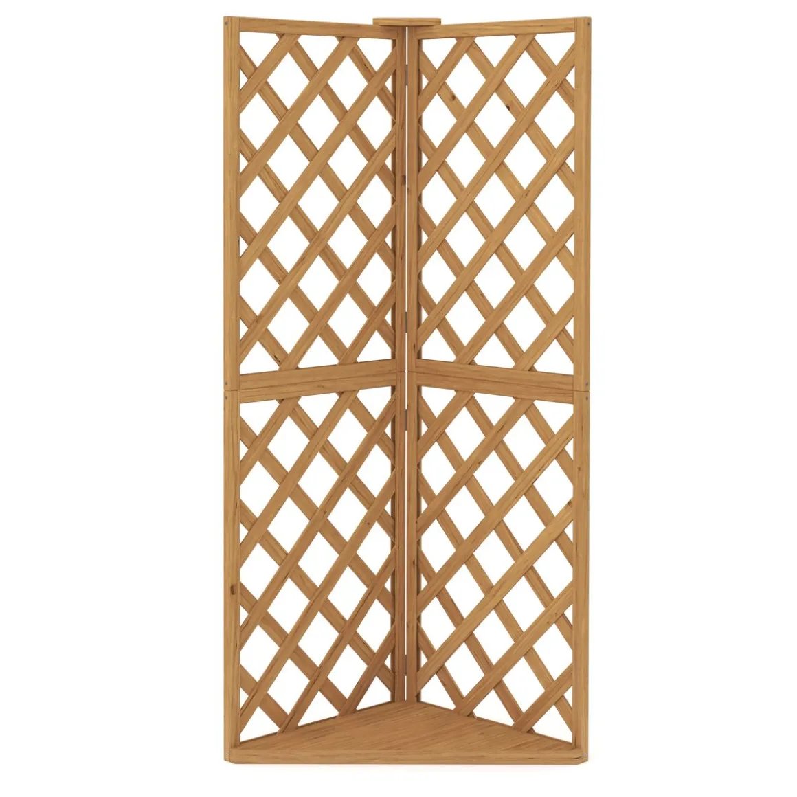 Eckspalier Rankgitter 50 x 50 x 145 cm natur